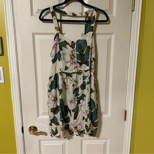 Topshop - White Floral Dress